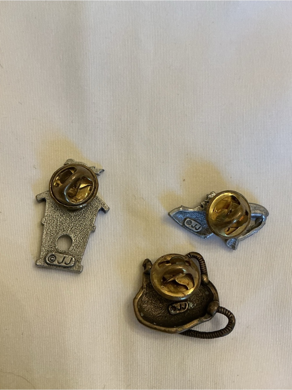 JJ Silver-Tone Decorative Pin Set - Birdhouse, Handbag & Shoe - Picture 2 of 5